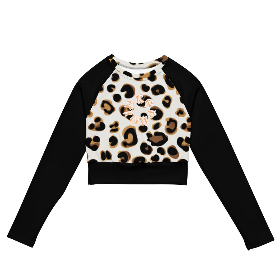 Long-sleeve crop top